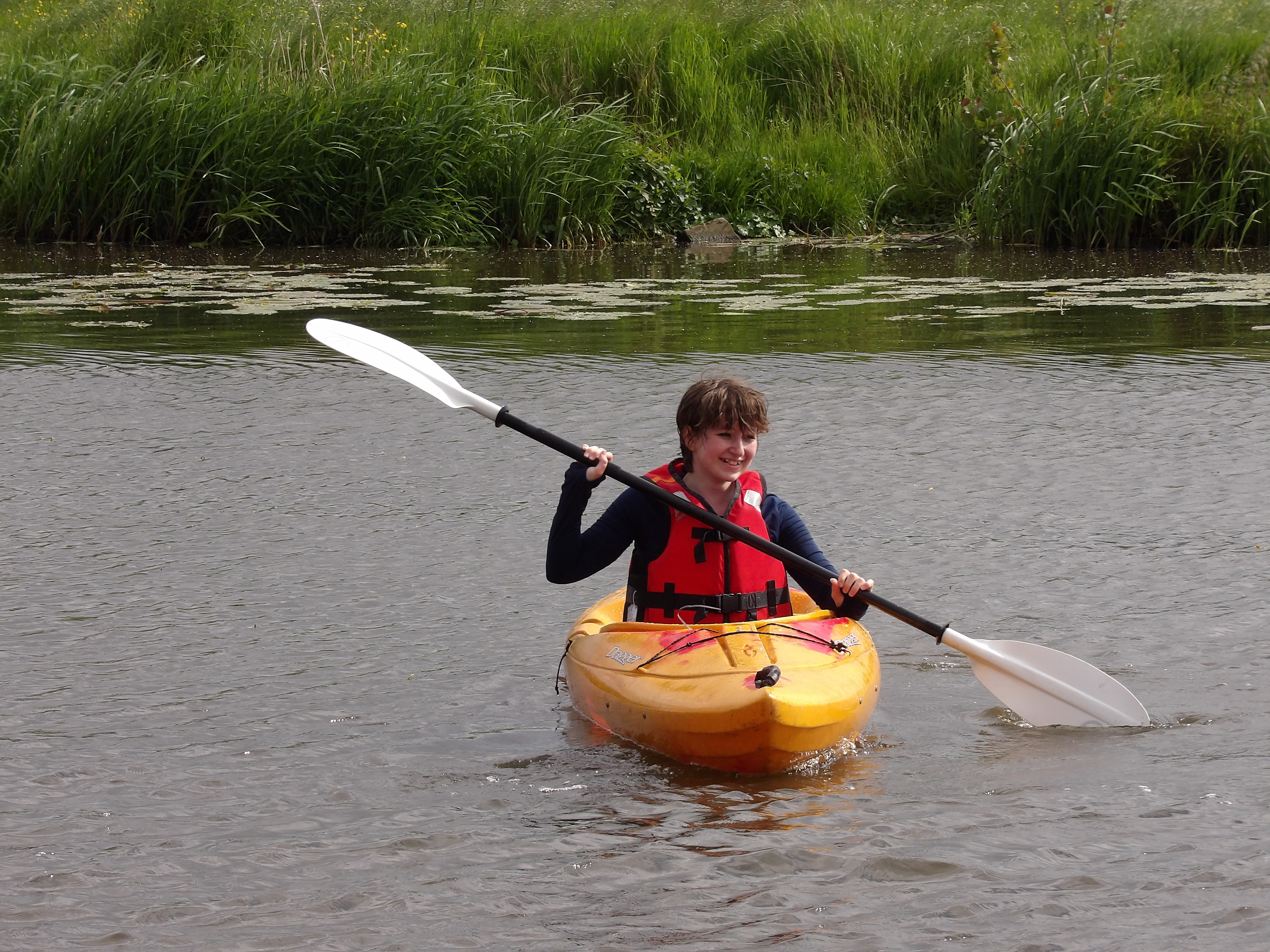 Paddlers on the water
